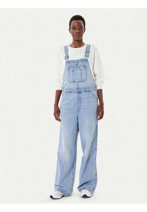 G-Star RAW - G-Star Raw Ogrodniczki D24398-D536 Niebieski Straight Fit. Kolor: niebieski