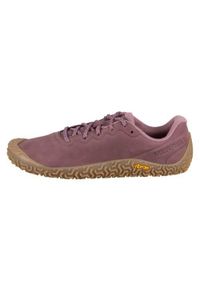 Buty do biegania damskie Merrell Vapor Glove 6 Marron. Kolor: fioletowy. Materiał: guma, zamsz, tkanina