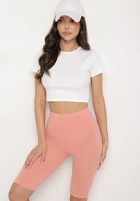 Born2be - Różowe Casualowe Szorty Typu Kolarki Lidessa. Okazja: na co dzień. Kolor: różowy. Materiał: materiał. Sezon: lato. Styl: casual #7