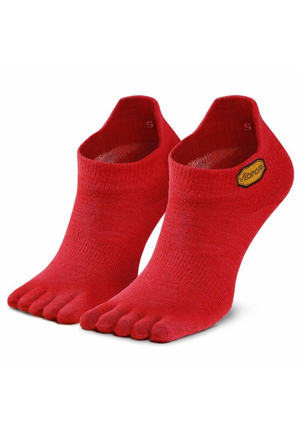 Vibram Fivefingers Skarpety krótkie Athletic No Show S18N04 Czerwony. Kolor: czerwony. Materiał: materiał