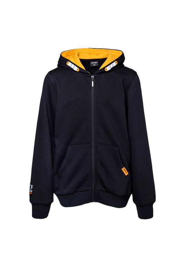 Hi-tec - Bluza Z Kapturem Dla Dzieci. Typ kołnierza: kaptur. Kolor: czarny, wielokolorowy, pomarańczowy. Sport: turystyka piesza