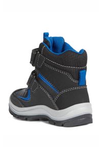 Geox - Śniegowce dziecięce. Nosek buta: okrągły. Zapięcie: rzepy. Kolor: czarny. Materiał: syntetyk, materiał, skóra ekologiczna, guma. Szerokość cholewki: normalna. Sezon: zima #2