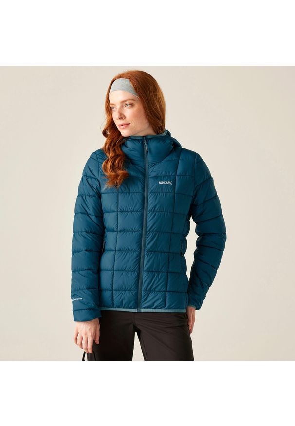 Regatta - Kurtka damska przejściowa ocieplana Asper. Kolor: niebieski. Materiał: puch, syntetyk. Sport: turystyka piesza