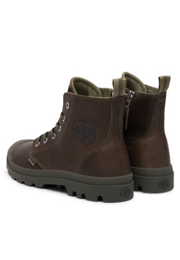 Palladium Trapery Pampa Zip Lth Ess 76888-308-M Zielony. Kolor: zielony. Materiał: skóra