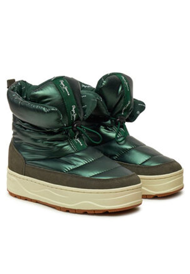 Pepe Jeans Śniegowce PLS50554 Zielony. Kolor: zielony. Materiał: materiał