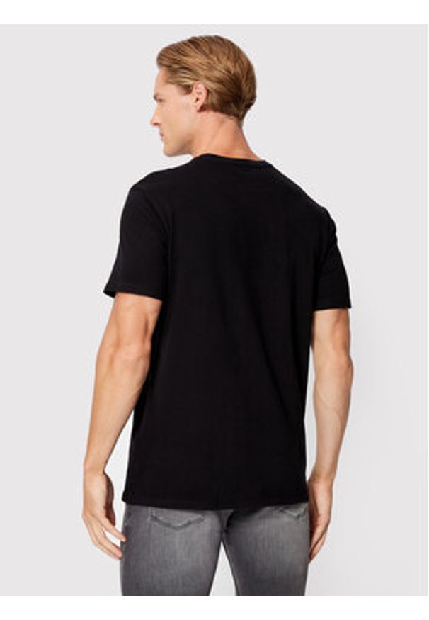 Guess T-Shirt M2GI68 KBA60 Czarny Regular Fit. Kolor: czarny. Materiał: bawełna