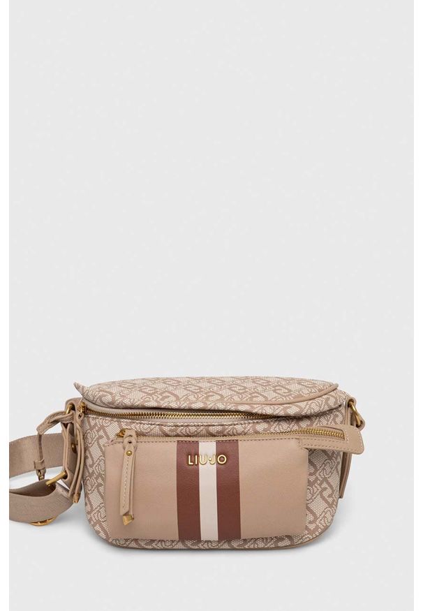 Liu Jo saszetka kolor brązowy. Kolor: brązowy. Materiał: materiał