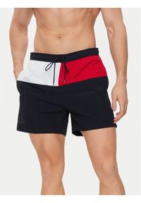 TOMMY HILFIGER - Tommy Hilfiger Szorty kąpielowe UM0UM03259 Granatowy Regular Fit. Kolor: niebieski. Materiał: syntetyk #1
