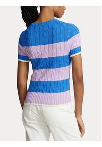 Polo Ralph Lauren Sweter 211913765001 Kolorowy Regular Fit. Typ kołnierza: polo. Materiał: bawełna. Wzór: kolorowy #3