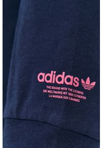 adidas Originals - Longsleeve. Okazja: na co dzień. Kolor: niebieski. Materiał: bawełna, dzianina. Długość rękawa: długi rękaw. Wzór: nadruk. Styl: casual #3