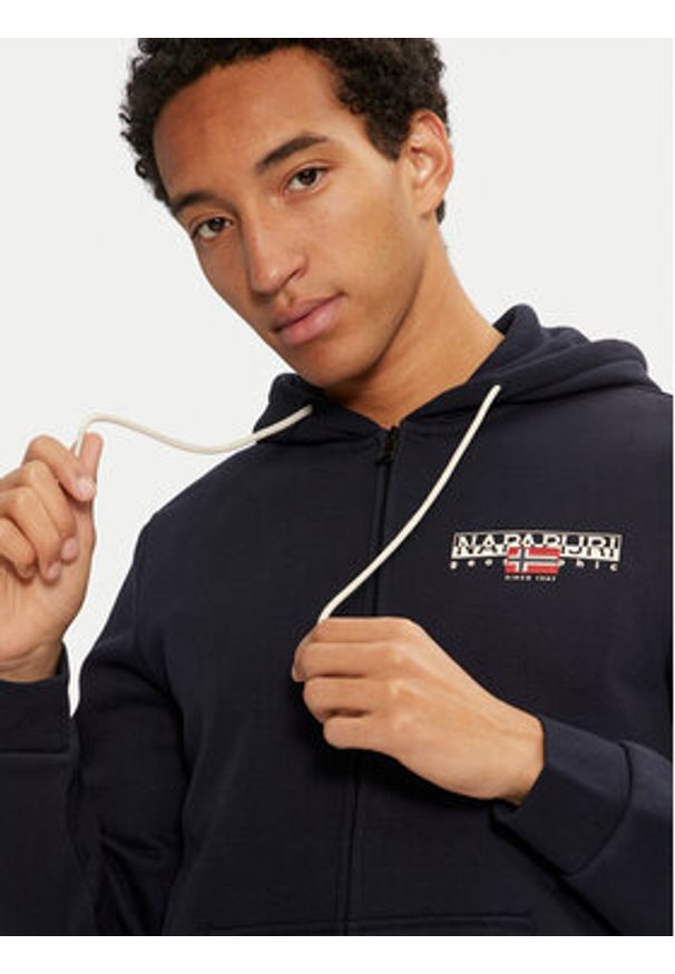 Napapijri Bluza B-Alymer NP0A4I1E Granatowy Regular Fit. Kolor: niebieski. Materiał: bawełna