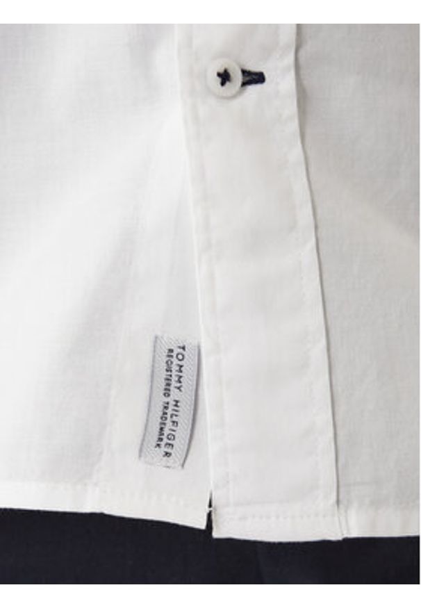 TOMMY HILFIGER - Tommy Hilfiger Koszula Core Flex Poplin MW0MW25035 Biały Regular Fit. Kolor: biały. Materiał: bawełna