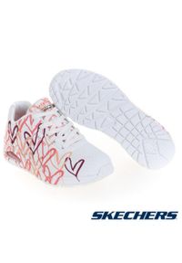 skechers - Buty damskie SKECHERS JGoldcrown Uno Spread The Love. Kolor: biały