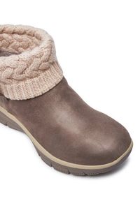 skechers - Skechers Botki Easy Going Cozy 167401/TPE Brązowy. Kolor: brązowy. Materiał: materiał #4