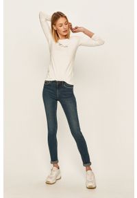 Pepe Jeans - Bluzka New Virginia. Okazja: na co dzień. Kolor: biały. Materiał: dzianina. Styl: casual #2
