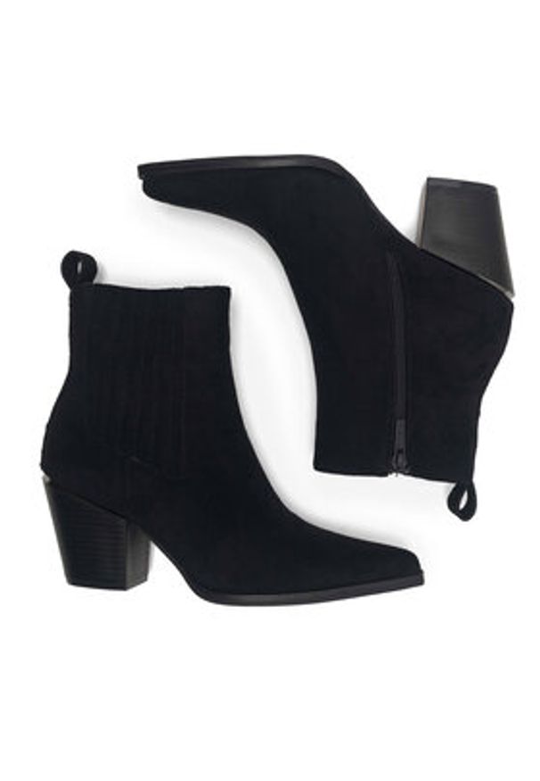 Jenny Fairy Botki TONYA WS22367-01 Czarny. Kolor: czarny. Materiał: materiał