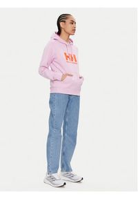 Helly Hansen Bluza Logo 2.0 34460 Różowy Regular Fit. Kolor: różowy. Materiał: bawełna #5