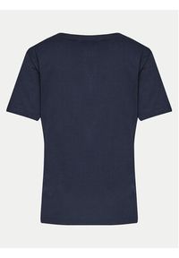 GANT - Gant T-Shirt Shield 4200750 Granatowy Regular Fit. Kolor: niebieski. Materiał: bawełna