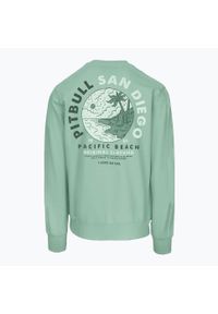 PITBULL - Bluza męska Pitbull Planet Surf Crewneck Sweatshirt. Kolor: zielony. Sport: fitness #2