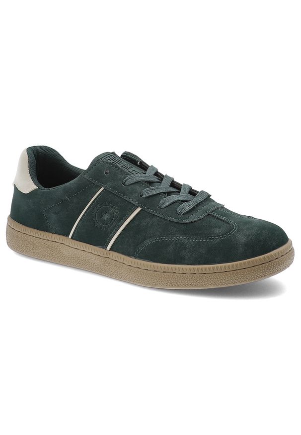 Big-Star - Zielone Sneakersy Big Star Sportowe Obuwie Męskie. Okazja: na co dzień. Zapięcie: sznurówki. Kolor: zielony. Materiał: guma, materiał. Szerokość cholewki: normalna. Sport: turystyka piesza