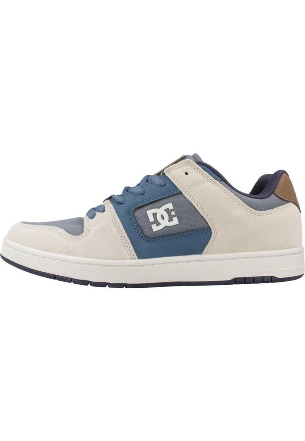 DC Shoes - Buty DC MANTECA 4 Niebieski. Okazja: na co dzień. Kolor: niebieski, biały, wielokolorowy. Materiał: skóra. Szerokość cholewki: normalna