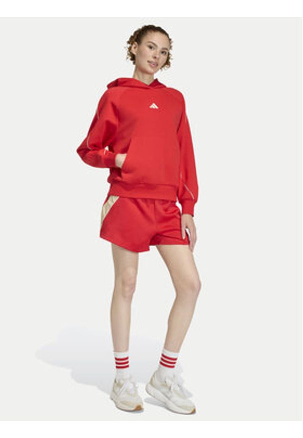 Adidas - adidas Szorty sportowe Stadium KB4943 Czerwony Loose Fit. Kolor: czerwony. Materiał: syntetyk