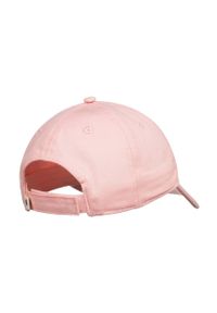 Roxy czapka dziecięca kolor różowy z aplikacją. Kolor: różowy. Wzór: aplikacja #2