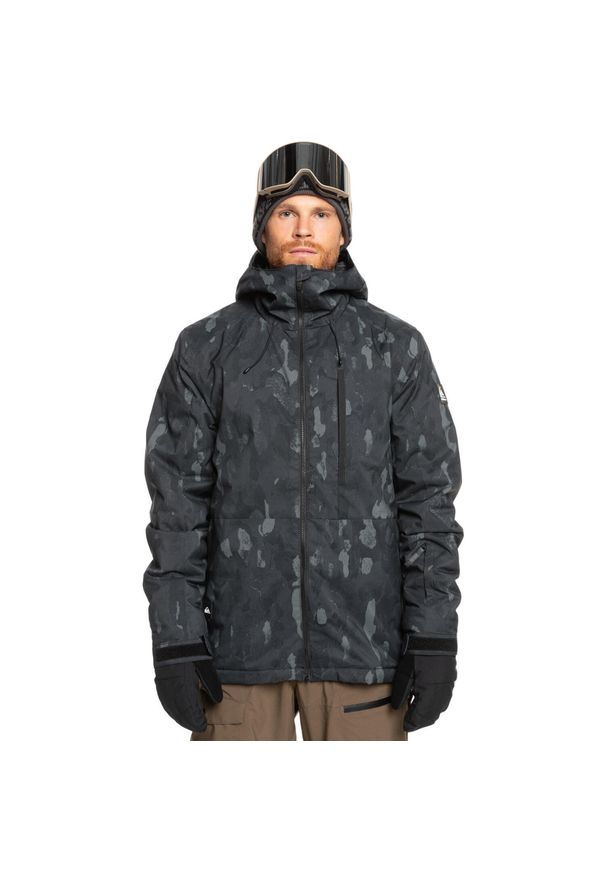 Quiksilver - Kurtka do sportów zimowych dla Mężczyzn MISSION. Kolor: czarny. Materiał: poliester, materiał. Sezon: zima. Sport: narciarstwo