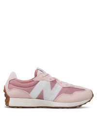 Buty do chodzenia dla dzieci New Balance 327. Zapięcie: sznurówki. Kolor: różowy. Materiał: skóra, materiał, syntetyk, tkanina. Szerokość cholewki: normalna. Sport: turystyka piesza