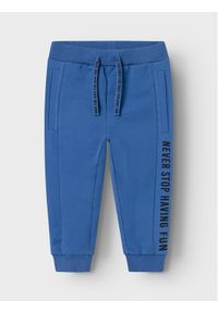 Name it - NAME IT Spodnie dresowe Benn 13226395 Niebieski Regular Fit. Kolor: niebieski. Materiał: bawełna