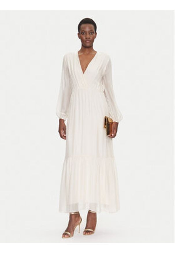 Dixie Sukienka letnia A207W050 Beżowy Regular Fit. Kolor: beżowy. Materiał: jedwab, wiskoza. Sezon: lato