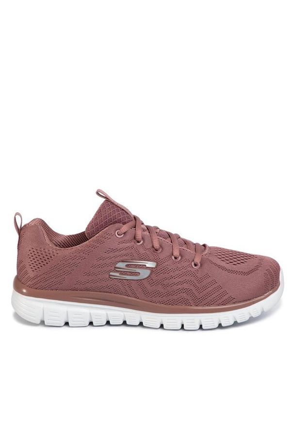 skechers - Skechers Sneakersy Get Connected 12615/MVE Różowy. Kolor: różowy. Materiał: materiał