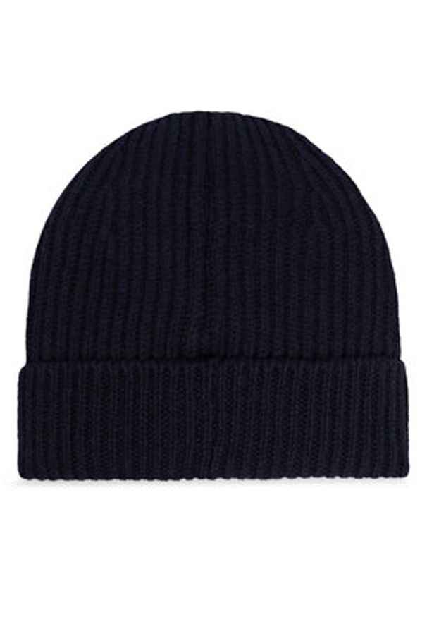 Pinko Czapka Lambkin Cuffia AI 24-25 BLK01 104489 A1CH Granatowy. Kolor: niebieski. Materiał: wełna