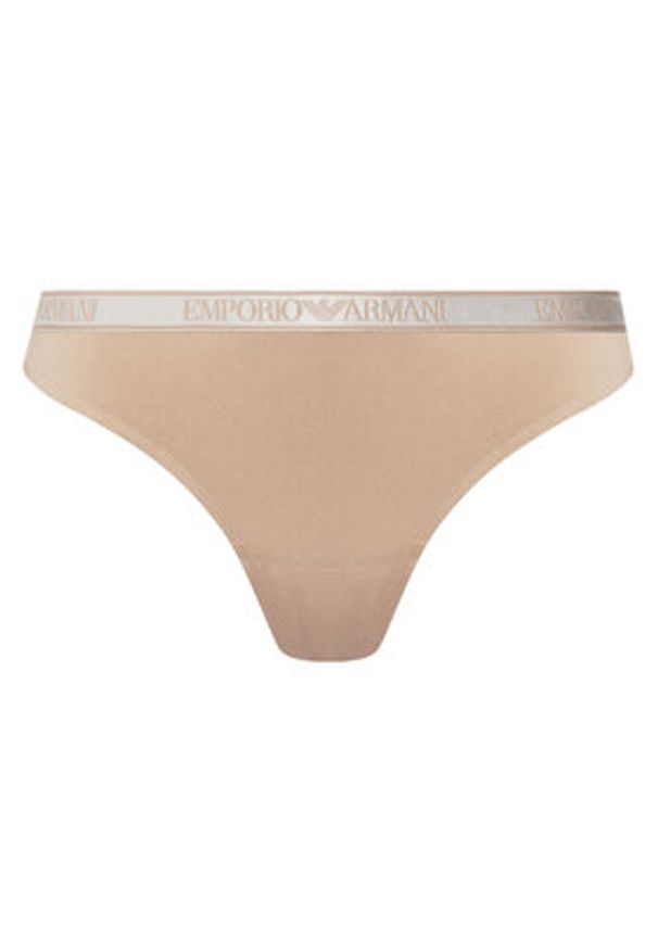 Emporio Armani Underwear Komplet fig brazylijskich EW000404 AF19028 M1186 Brązowy. Kolor: brązowy. Materiał: bawełna