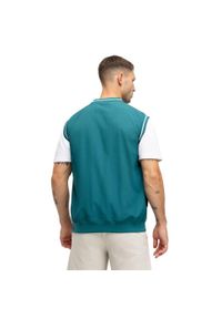 SIROKO - Męska wiatroszczelna kamizelka golfowa Siroko Putt Teal. Typ kołnierza: dekolt w serek, golf. Kolor: zielony. Sport: golf #2