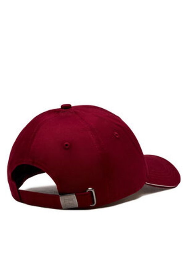 TOMMY HILFIGER - Tommy Hilfiger Czapka z daszkiem Th Corporate Cotton 6 Panel Cap AM0AM12035 Czerwony. Kolor: czerwony. Materiał: materiał