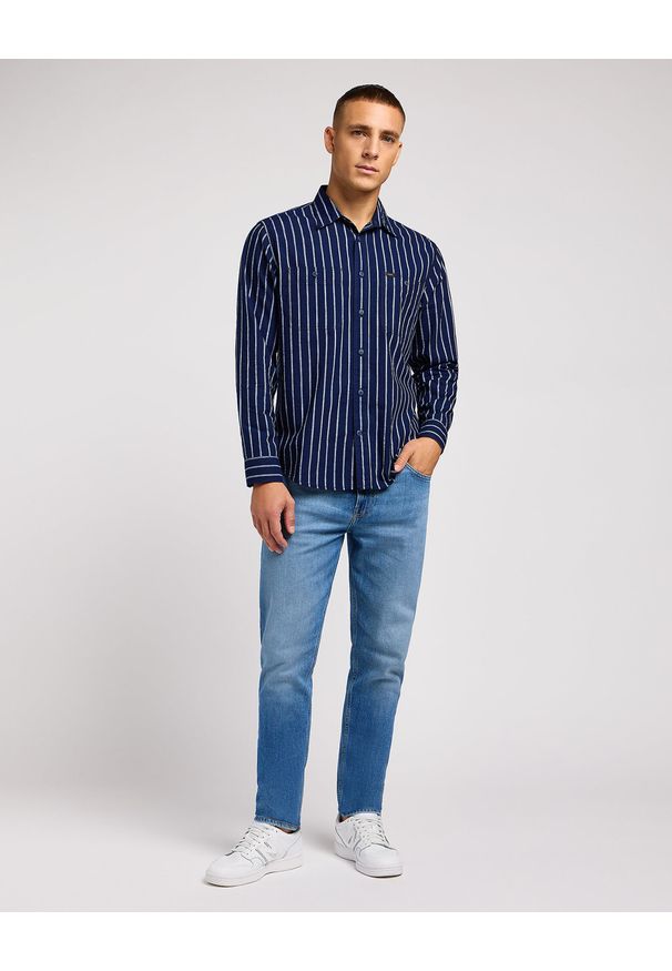 Lee - LEE RIDER MĘSKIE SPODNIE JEANSOWE JEANSY DŻINSY WORN IN TRAVIS 112349324 L701007782