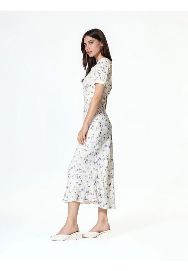 Reserved - Wzorzysta sukienka maxi - wielobarwny. Materiał: wiskoza. Długość: maxi