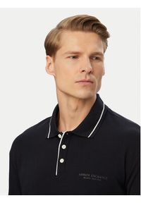 Armani Exchange Polo XM001557 AF10363 UB101 Granatowy Regular Fit. Typ kołnierza: polo. Kolor: niebieski. Materiał: bawełna #4