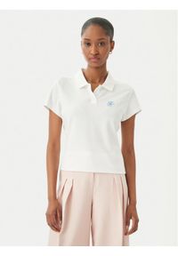 TOMMY HILFIGER - Tommy Hilfiger Polo 1985 Logo WW0WW49259 Biały Slim Fit. Typ kołnierza: polo. Kolor: biały. Materiał: bawełna #1