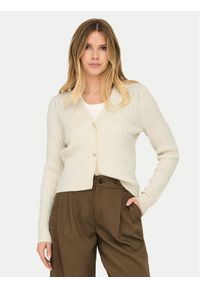 only - ONLY Kardigan Katia 15310902 Beżowy Regular Fit. Kolor: beżowy. Materiał: syntetyk #1