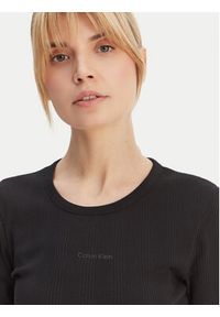 Calvin Klein T-Shirt Varigated LV044F211G Czarny Slim Fit. Kolor: czarny. Materiał: bawełna #4