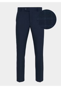 Pako Lorente - Granatowe spodnie garniturowe P21WF-6G-073-G-S. Kolor: niebieski. Materiał: wiskoza, poliester, elastan #9