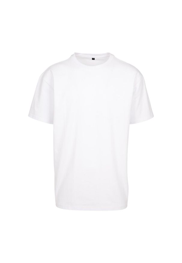 BUILD YOUR BRAND - Ponadwymiarowa Koszulka Dla Dorosłych Unisex Heavyweight. Kolor: biały
