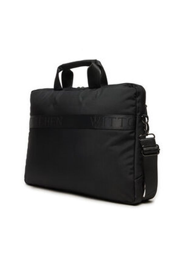 Wittchen - WITTCHEN Torba na laptopa 98-3P-207-1 Czarny. Kolor: czarny. Materiał: materiał