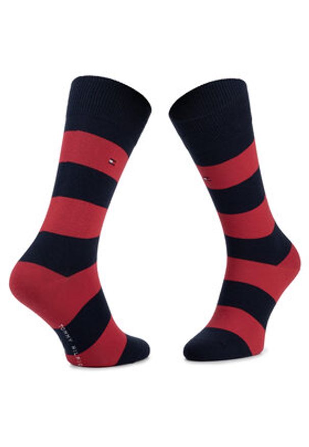 TOMMY HILFIGER - Tommy Hilfiger Skarpety długie 342021001 Granatowy. Kolor: niebieski. Materiał: materiał