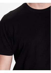 Karl Lagerfeld - KARL LAGERFELD T-Shirt 755005 532201 Czarny Regular Fit. Typ kołnierza: dekolt w karo. Kolor: czarny. Materiał: bawełna #3