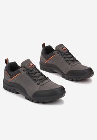 Born2be - Szare Buty Sportowe Meyers. Wysokość cholewki: przed kostkę. Kolor: szary. Materiał: syntetyk, nubuk. Szerokość cholewki: normalna #3