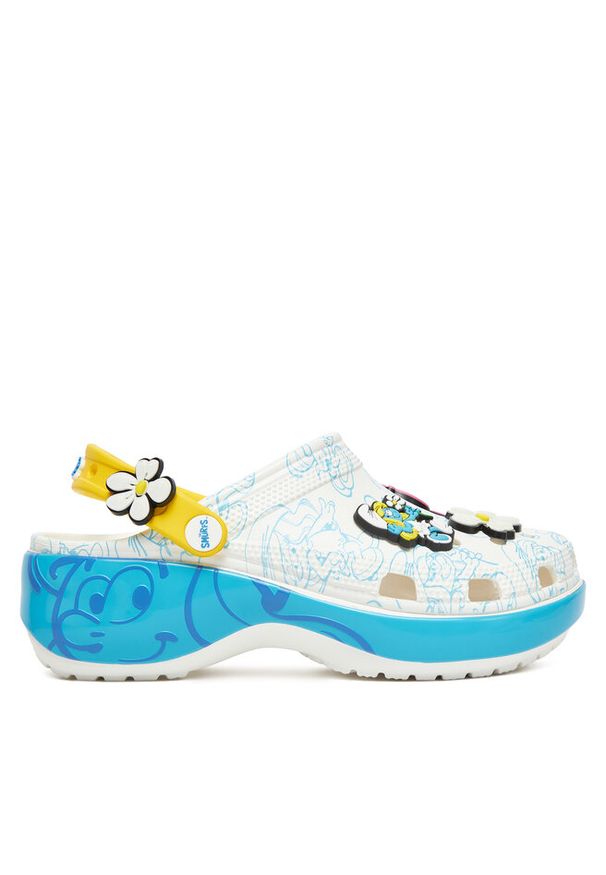 Klapki Crocs. Wzór: kolorowy. Obcas: na platformie