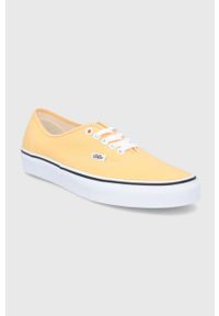 Vans tenisówki kolor pomarańczowy. Nosek buta: okrągły. Zapięcie: sznurówki. Kolor: pomarańczowy. Materiał: guma